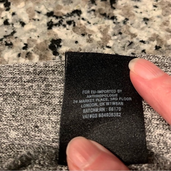 Anthropologie Sweater M Turtleneck Grey - Picture 9 of 10